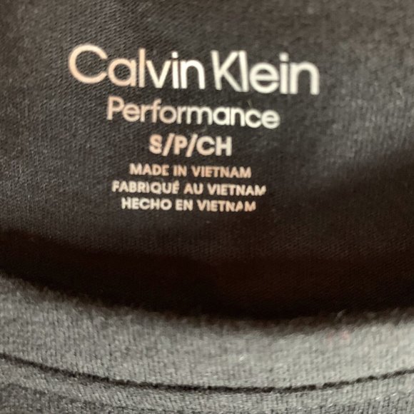 Calvin Klein Performance T-Shirt Women's Small Black Cotton Short Sleeve 7587 - Picture 3 of 8